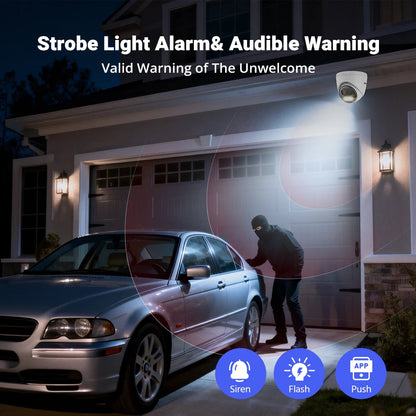 ANNKE 4-Pack 3K PoE Security Camera Set with Two-Way Audio