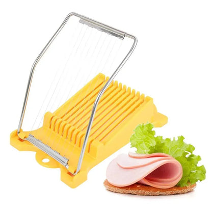 Stainless Steel Luncheon Meat & Egg Cutter — Multi-Function Banana, Cheese & Strawberry Slicer Kitchen Tool
