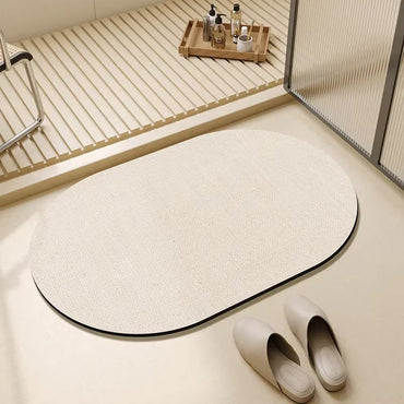 VIKAMA Diatomaceous Earth Bathroom Mat Simple Style Household Bathroom Absorbent Mat Foot Mat Carpet Quick Drying Easy To Care