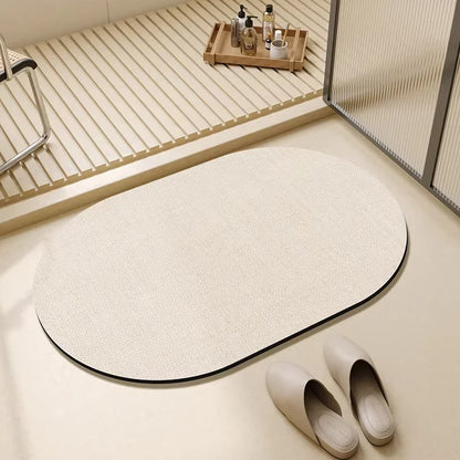 VIKAMA Diatomaceous Earth Bathroom Mat Simple Style Household Bathroom Absorbent Mat Foot Mat Carpet Quick Drying Easy To Care