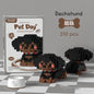 18 Styles Little Dog Cat Cute Pet Small Building Block Model Series Ornaments Children's Toys Miniature Bricks