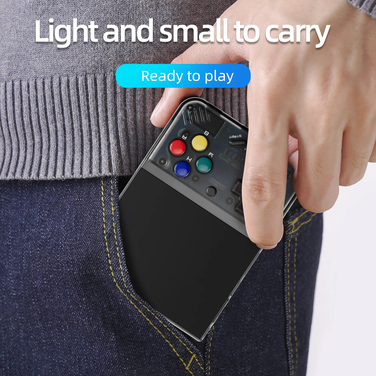 MIYOO Mini Plus V2 Portable Retro Handheld Game Console - 3.5" IPS, Linux, Wi-Fi, 15,000+ Games, 4 Colors