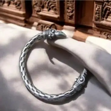 Viking Raven Cuff Bracelet in 316L Stainless Steel