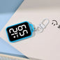 LED Keychain Digital Pocket Watch - Mini Electronic Timepiece for Backpacks & Keys