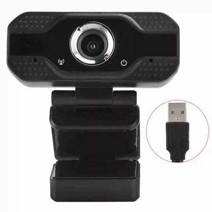 1080P USB Desktop Webcam with Microphone - 30FPS Full HD Plug-and-Play PC Camera for Online Classes & Video Calls