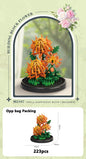 Eternal Flower Bouquet Bonsai Potted Plant Micro Building Blocks Model Home Decoration Puzzle Toys Kids Birthday Christmas Gifts