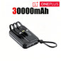 Mini Magnetic 10,000mAh Power Bank, Fast Charging Portable Charger with Built-In Cables, LED Display & Lanyard