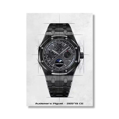 Brand Watch Line Room Living Canvas Painting Wall Art Home Decor