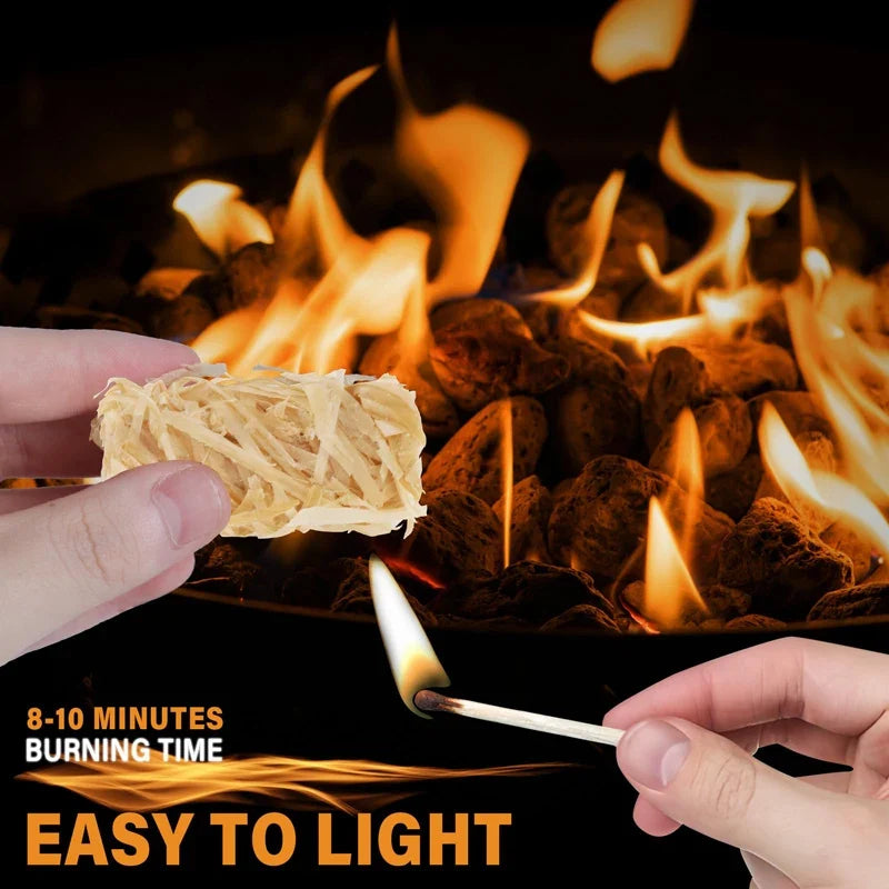 20/40/60pcs Natural Fire Starter, Wax Wood Stick, Suitable for