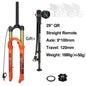 120mm (4.7in) Travel Mountain Bike Air Fork 27.5/29 in, 32mm (1.26in) Stanchion Magnesium Alloy Suspension - Orange