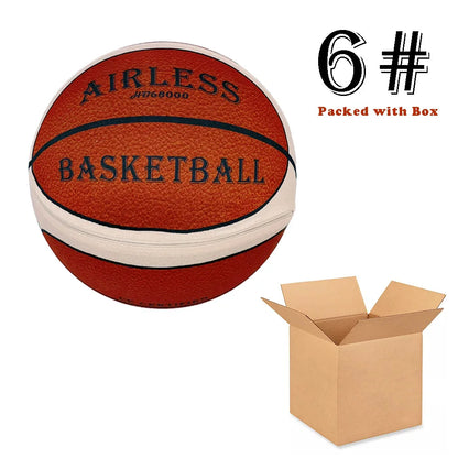 Silent Indoor Basketball with Fabric Cover — Sizes 5/6/7 Training Ball