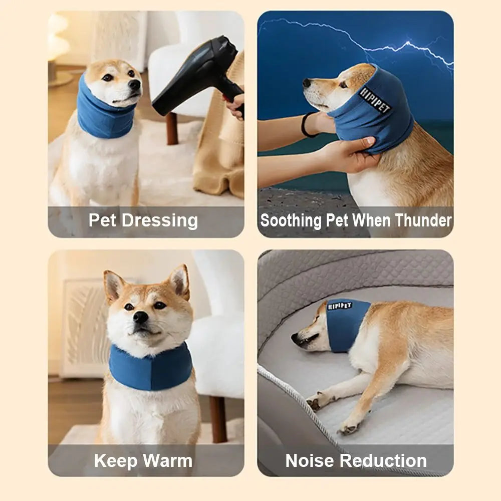 Dog Grooming Earmuffs – Soft Noise-Proof Ear Cover for Bathing & Drying