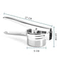 Stainless Steel Potato Ricer & Fruit Press - Handheld Masher for Mashed Potatoes, Purees & Juices
