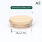 Handmade Pine Wood Jar Lid with Silicone Seal – Airtight Wooden Cover for Jars, Mugs & Candle Cups, Fits 52–130 mm (2.05–5.12 in)