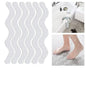 24-Pack Transparent Bathtub Anti-Slip Stickers 18 x 1.3 cm (7.1 x 0.5 in) Strong Adhesive Waterproof Safety Grip