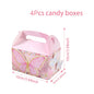 Butterfly Candy Gift Box Pink Purple Butterfly Birthday Party Decorations Kids Wedding Supplies Baby Shower Cookie Biscuit Box