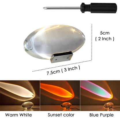 Eye of the Sky Crystal Decorative Table Lamp Italian Angel Tears Sunset Sunset Projection Lamp Atmosphere Light Night Light