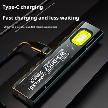 Mini Keychain LED Flashlight — USB-C Rechargeable, Magnetic, Waterproof