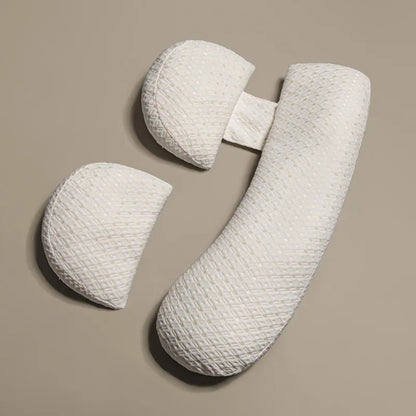Multifunctional Pregnancy Pillow - Maternity Sleeping & Breastfeeding Support, Removable Washable Cover