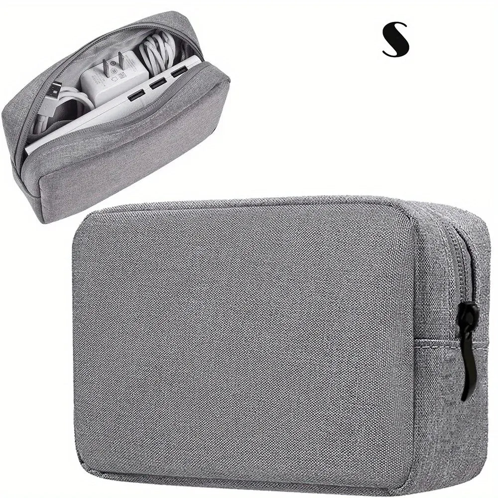 Travel Cable Organizer Bag for Electronics - Cord Case for Power Banks & SD Cards