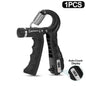 Adjustable Hand Gripper 10–60 kg (22–132 lb) Heavy-Duty Grip Strength Trainer — Wrist & Finger Exerciser with Accessories