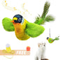 Interactive Bird Cat Toy with Chirping Sound & Catnip – Hanging Plush Teaser for Indoor Cats