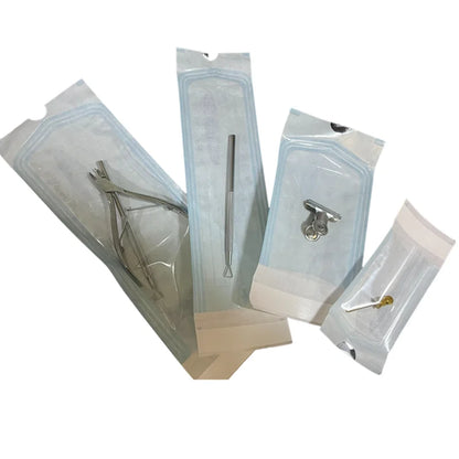 200-Pack Disposable Sterilization Bags for Nail Tools – Medical-Grade Paper & CPP/PET Film
