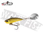 VIB Spinner Bait Metal Fishing Lure – Rotating Tail Wobbler, 7g/11g/15g/21g (0.25/0.39/0.53/0.74 oz), 28–42 mm (1.10–1.65 in), 11 Colors