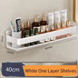 Bathroom Shelf Wall-Mounted Spice Rack Multifunctional Item Shelf Condiment Storage Shampoo Organizer Rack Kitchen Accessories