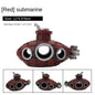 Resin Submarine Aquarium Ornament - Fish Tank Decoration & Shrimp Shelter (13 x 6 x 9 cm / 5.1 x 2.4 x 3.5 in) - Mini 5 x 3.3 x 2.3 cm (2.0 x 1.3 x 0.9 in)