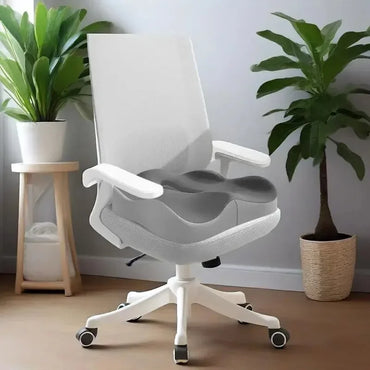 Ergonomic Memory Foam Seat Cushion for Office Chairs and Cars, Posture Support & Tailbone Relief, Non-Slip