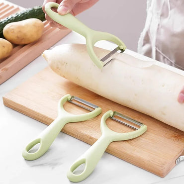 Stainless Steel Vegetable & Fruit Peeler with PP Handle – Potato Peeler Kitchen Utensil