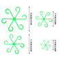 4Pcs Hanging Plant Stand Anti-Toppling Support Pole Plastic Hooks Fixator Flower Hydroponic Folding Fixed Garden Accessories