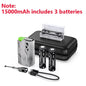Detachable Power Bank 10,000–50,000mAh | 22.5W Fast Charge Replaceable Battery Pack with Built-In Cable