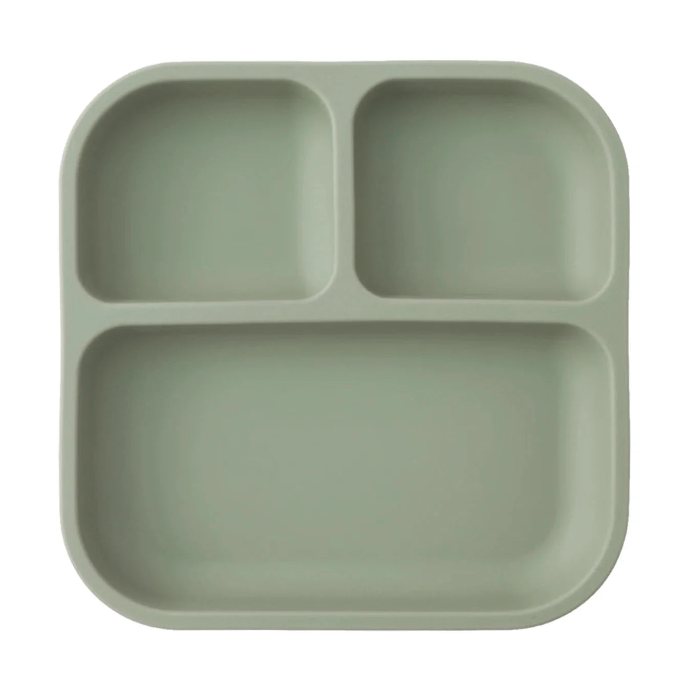 Color Kids Silicone Divided Suction Plate BPA-Free Toddler Dish