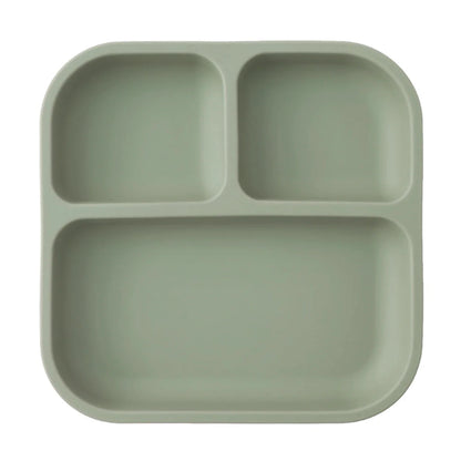 Color Kids Silicone Divided Suction Plate BPA-Free Toddler Dish