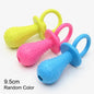 Bite-Resistant Rubber Spiked Dog Chew Toy for Small Dogs — Teeth Cleaning Squeaky Training Toy (1-Pack)