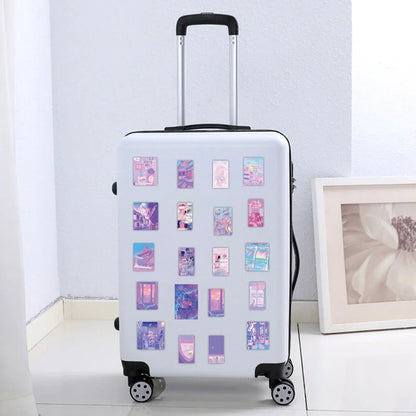 10/30/55pcs Cute Laser Girl Cartoon Aesthetic Stickers Ins Decals Scrapbook Phone Laptop Suitcase Decoration Sticker Kids Toy