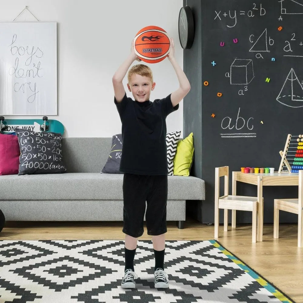 Silent Indoor Basketball — Low-Noise Sponge Training Ball Size 7