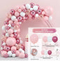 Pink Macaron Balloons Garland Arch Kit Birthday Party Decor Kids Wedding Birthday Party Supplies Baby Shower Decor Latex Ballon
