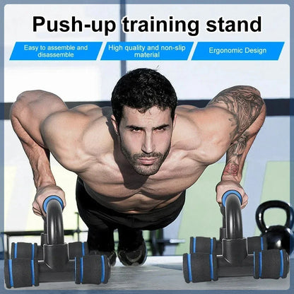 H-Shape Push-Up Bars with Foam Grip – Ergonomic Home Gym Push-Up Handles for Wrist Support
