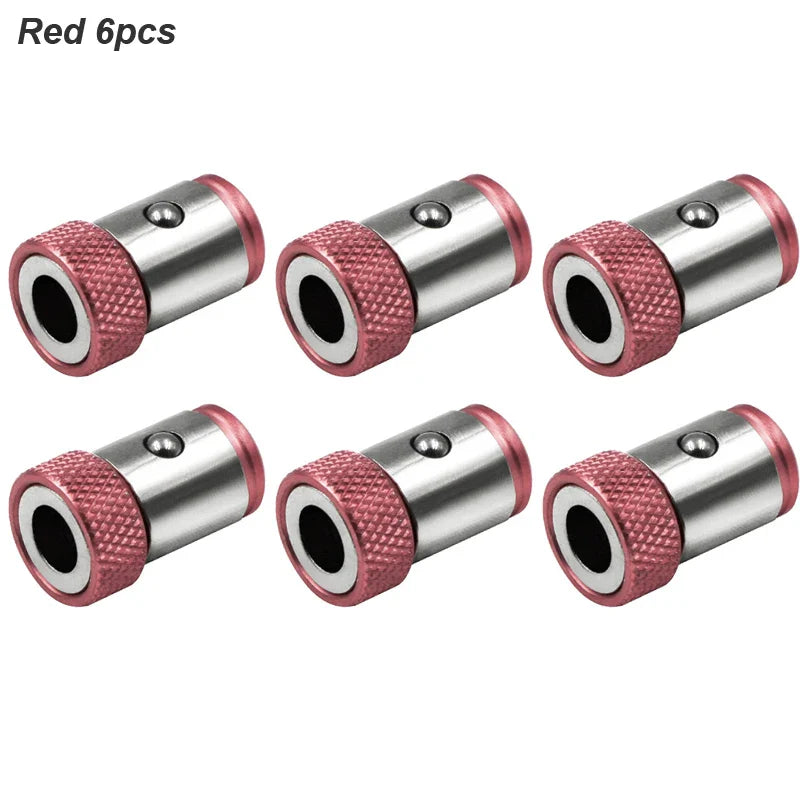Magnetic Bit Holder Ring 1/4-Inch (6.35mm) Alloy Screwdriver Bit Magnetizer