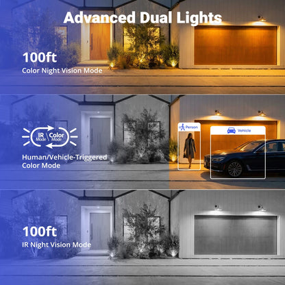 ANNKE 4-Pack 3K PoE Security Camera Set with Two-Way Audio