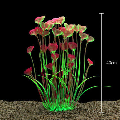 Artificial Aquarium Plants — Plastic Underwater Decorations for Fish Tanks, Realistic Aquarium Decor