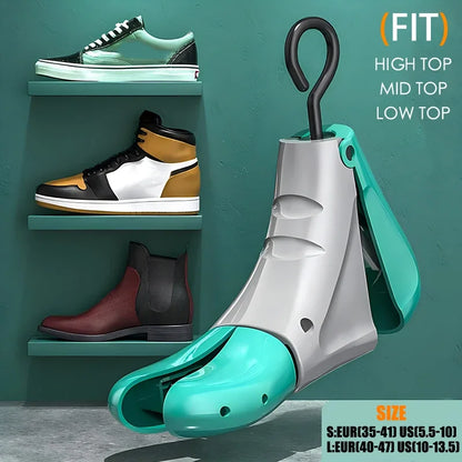 Repacego 4-Way Adjustable Shoe Stretcher - Length & Width, S (EUR 37-42) and L (EUR 42-47), ABS & Metal, Unisex