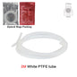 PTFE Bowden Tube for 1.75mm Filament – 2.5mm ID x 4mm OD (0.098 in x 0.157 in) Extruder Feed Tube for Mini 3D Printers