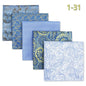 5-Pack Men's Microfiber Pocket Squares 12.6 in (32 cm) - Jacquard Woven Wedding & Formal Handkerchiefs, Assorted Patterns