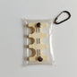 Portable Transparent Coin Clip Organizer Wallet – Small PVC Travel Coin & Card Holder