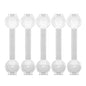 Baby Cabinet Safety Locks 3/5/7-Pack – Adhesive No-Drill Transparent Childproof Drawer & Refrigerator Lock