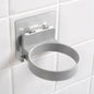 Wall-Mounted Hair Dryer Holder Stainless Steel Spiral Stand – Nail-Free Adhesive, 12 x 10 cm (4.72 x 3.94 in)